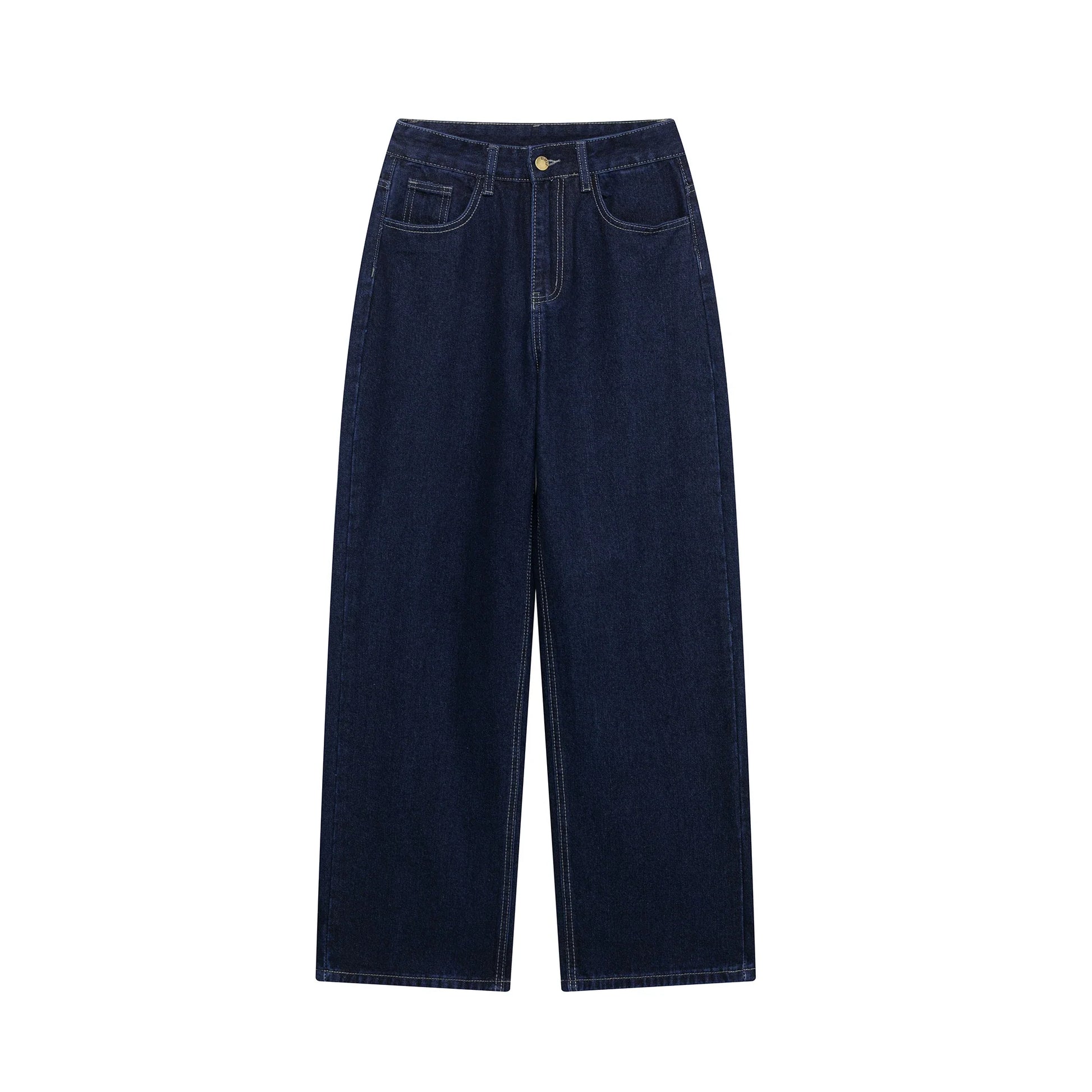 DUOPERI Women Fashion 2 Pieces Sets With Belt Denim  Jackets & Vintage Front Zipper Jeans Trousers Feamle Chic Lady Pants Sets LadyShow.Store