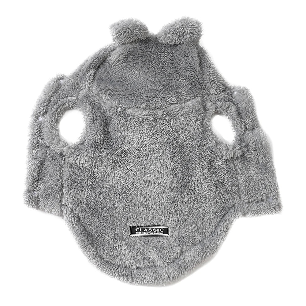 Soft Fleece Pet Dog Clothes Cute Hoodie Coat For Small Medium Dogs Cats Autumn Winter Puppy Hooded Jacket Sweater Pug Apparel LadyShow.Store