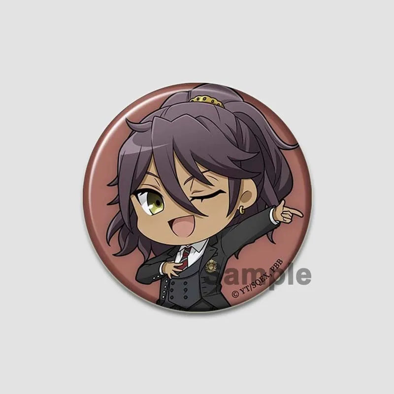 58MM Cartoon Comics Black Butler Creative DIY Badge Tinplate Plastic Pins Button Brooches for Backpack Accessories Jewelry Gifts Pi-Mart