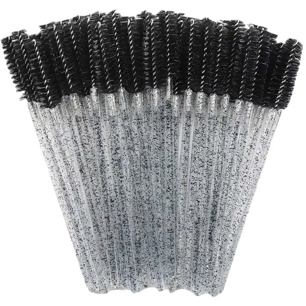 Disposable Crystal Eyelashes Brush Comb 50Pcs Eye Lashes Extension Mascara Wands Makeup Professional Makeup Beauty Tool LadyShow.Store