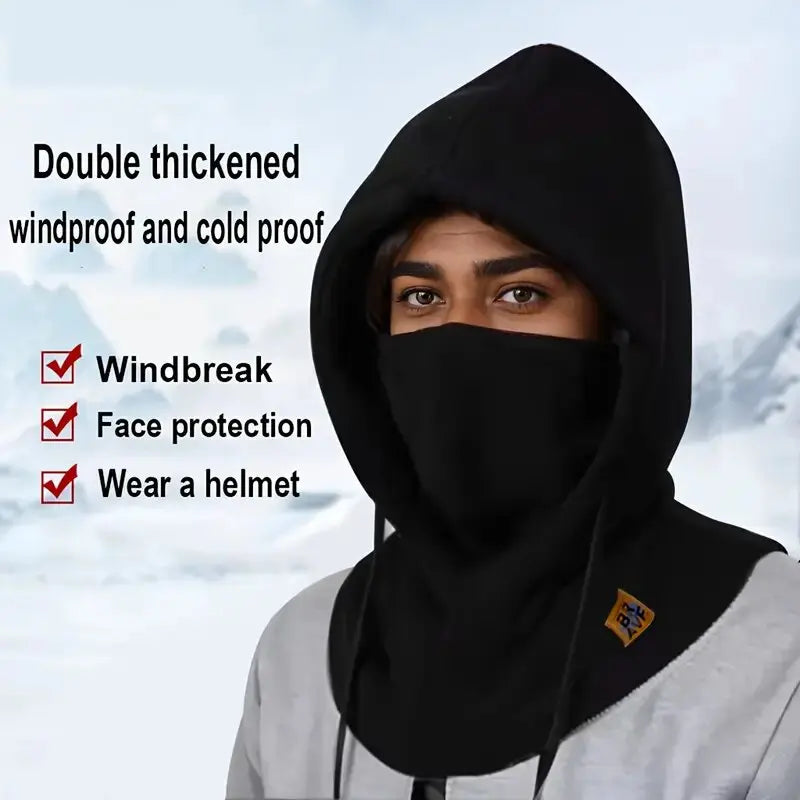 Winter Warm Hat with Mask and Neck Warmer 3-in-1 Windproof Balaclava for Men Women Masked Hat Cycling Cold Weather Protection LadyShow.Store