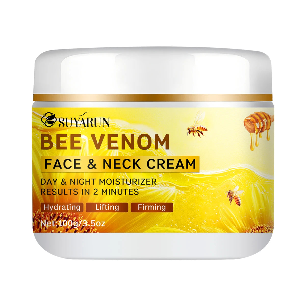 SUYARUN Bee Venom Collagen Anti-Aging Face YELLOW Cream | Firming Lifting Moisturizer | Wrinkle Reduction | 24H Hydration. Pi-Mart