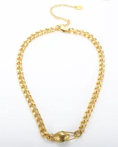 Stainless Steel Creative Steel Ball Chain Necklace Pi-Mart