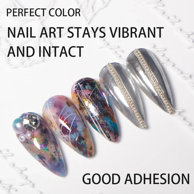 PERPECT COLOR Nail Foil Glue Gel 16ML Foil Transfer Gel for Nails Stickers Transfer Nail Art Gel Nail Polish Manicure DIY Tri Light Beauty