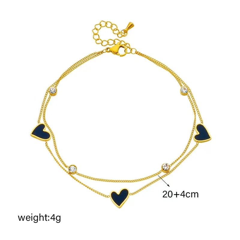Stainless Steel Bohemian Style Personalized Anklet Pi-Mart