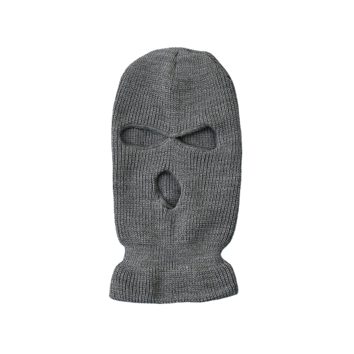 Winter Motorcycle Windproof Full Face Knit Hats Ski Mask Men Warm Wool Balaclava embroidery Winter hats Knitted 3 Holes Ski Mask Pi-Mart