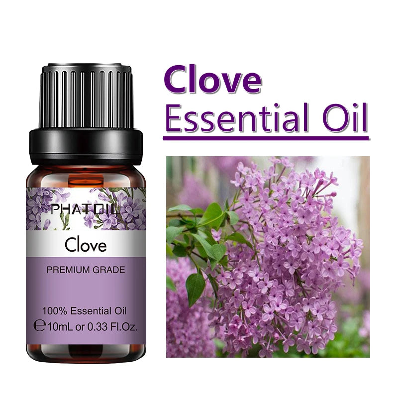 PHATOIL 10ml Ginger Essential Oil for Perfume Candles Making Spa Massage Humidifier Rose Jasmine Pine Needles Tangerine Thyme Pi-Mart