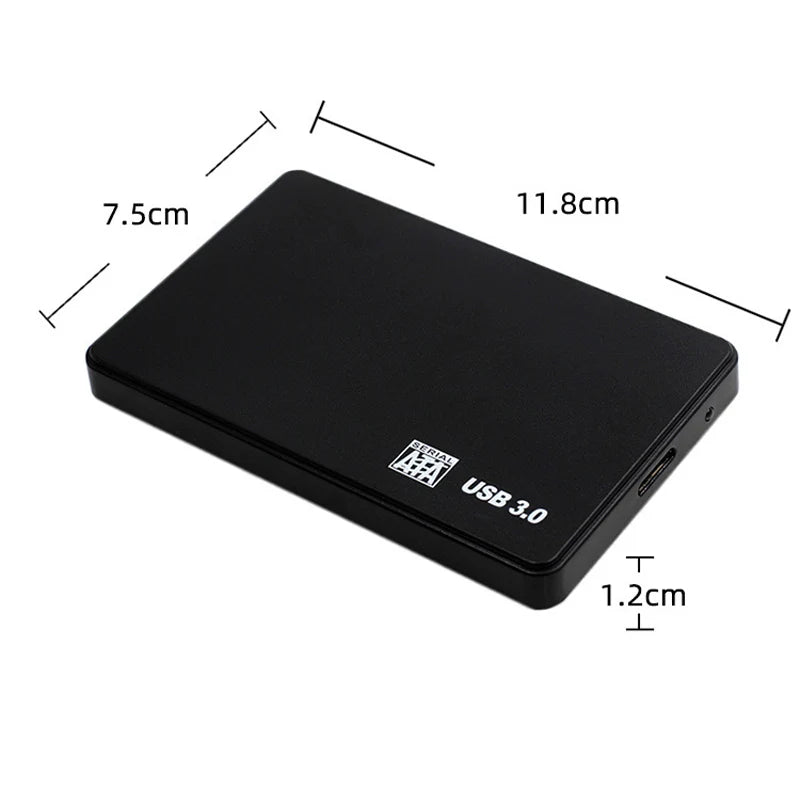 USB 3.0 HDD Enclosure 2.5" SATA HDD SSD External Hard Drive Case 5Gbps High Speed External Hard Drive Disk Box for PC Laptop PS5 Pi-Mart