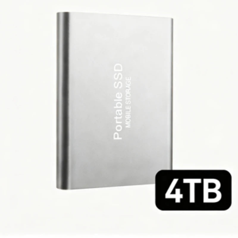 Portable External SSD, 1TB-16TB Large Capacity USB3.1 High Speed Solid State Drive, Lightweight Storage for Laptop, Desktop, Mac Pi-Mart
