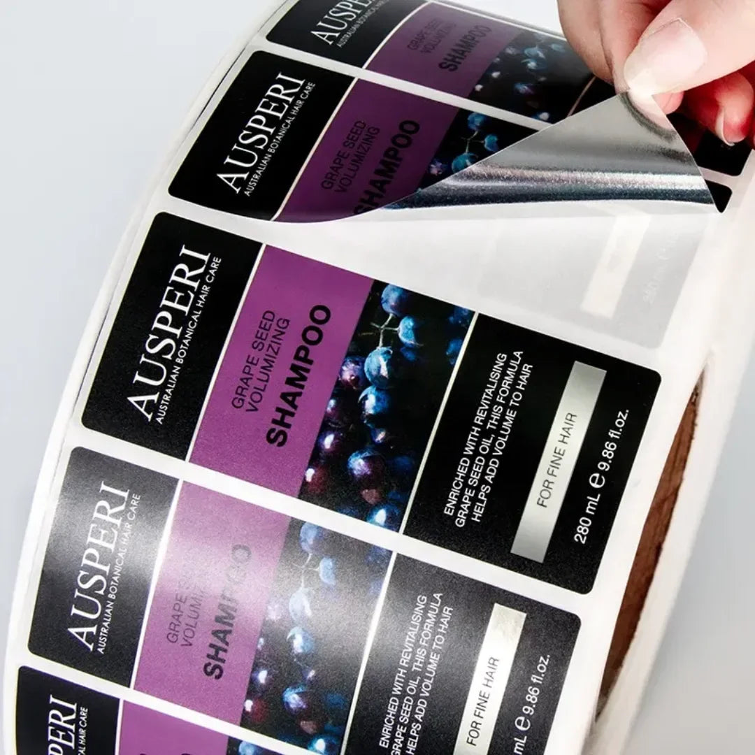 Customizable Waterproof And Oil-Resistant Cosmetic Labels Personalized Beauty Product Stickers Tri Light Beauty