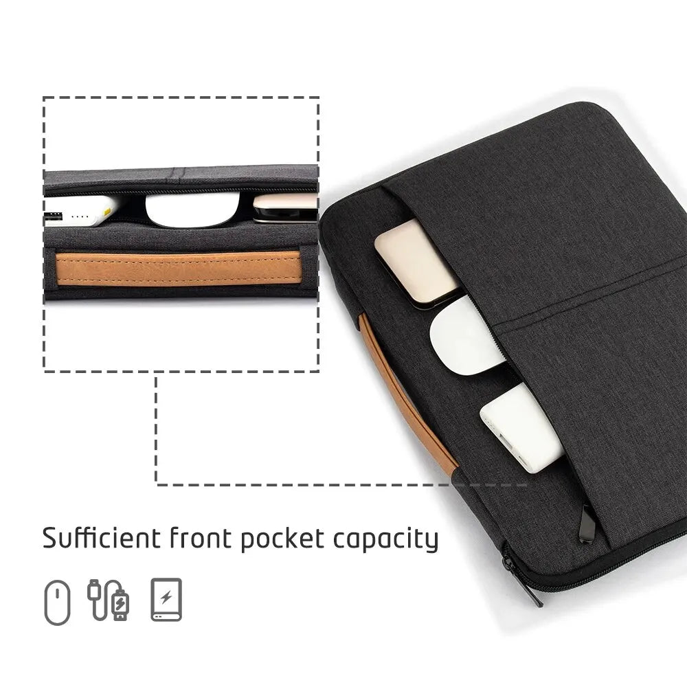 Protective Laptop Sleeve Case for 13.3 14 15.6 16 Inch New MacBook Pro M3 Max M2 M1 Slim Carrying Laptop Bag Men Women Pi-Mart