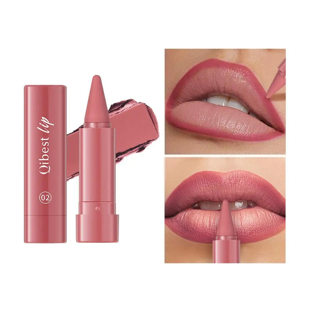 6Pcs Velvet Matte Lip Liner Pencil Set High Pigment Smooth Silky Texture Easy to Color & Define Lip Contours Daily Lip Makeup Pi-Mart