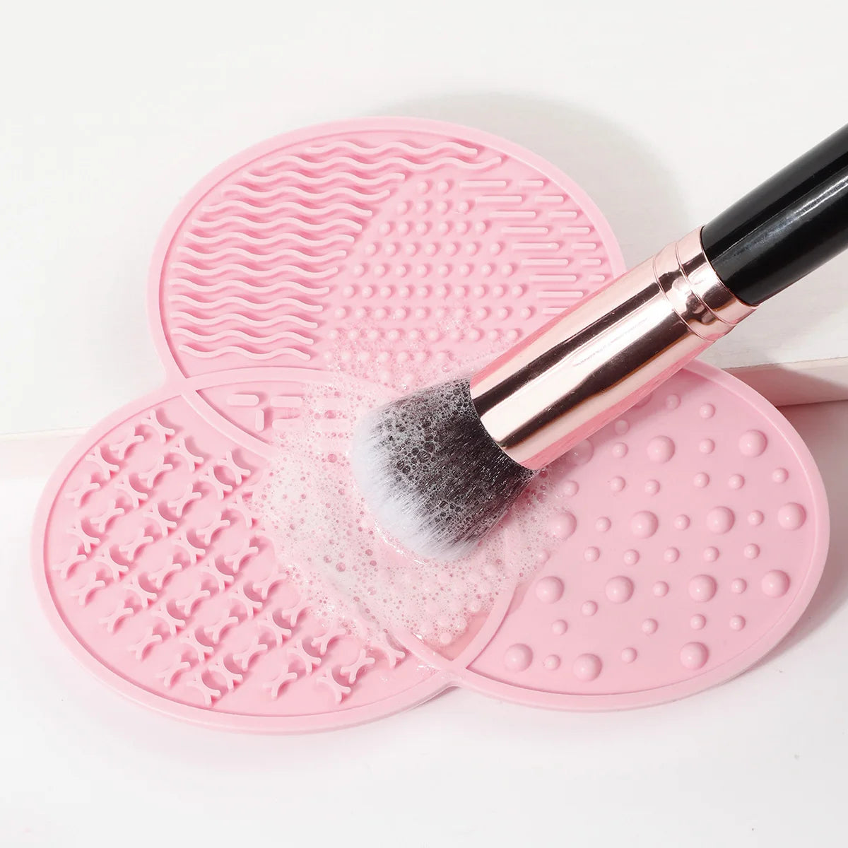 Silicone Makeup Brush Cleaner Folding Powder Puff Cleaning Bowl Eyeshadow Brushes Washing Soft Mat Beauty Tools Scrubber Box Pi-Mart