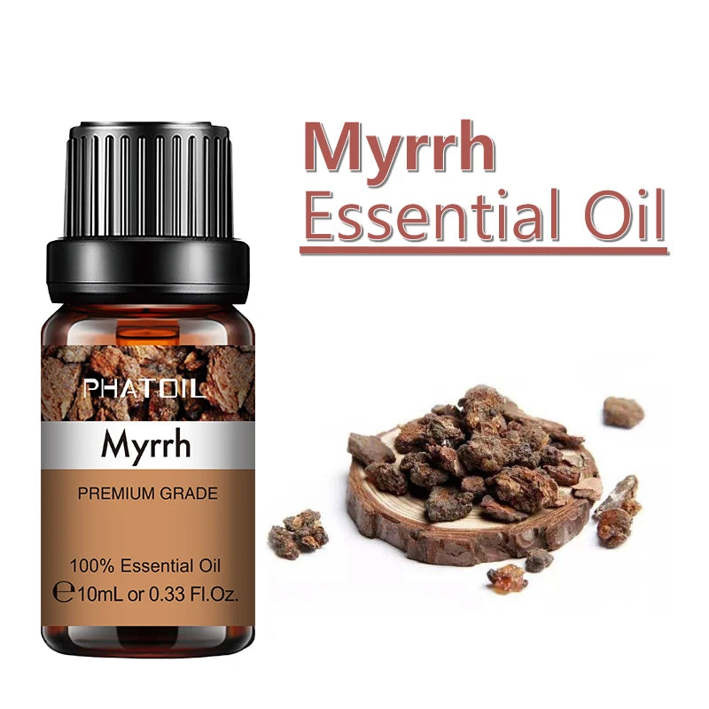PHATOIL 10ml Ginger Essential Oil for Perfume Candles Making Spa Massage Humidifier Rose Jasmine Pine Needles Tangerine Thyme Pi-Mart