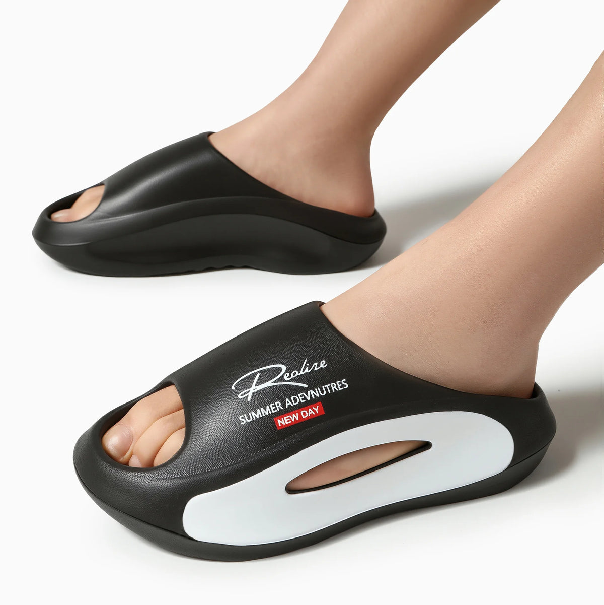 Men's EVA Summer Thong Slippers with Thick Anti-Slip Sole Comfortable Lightweight Sandals for Casual Wear Pi-Mart