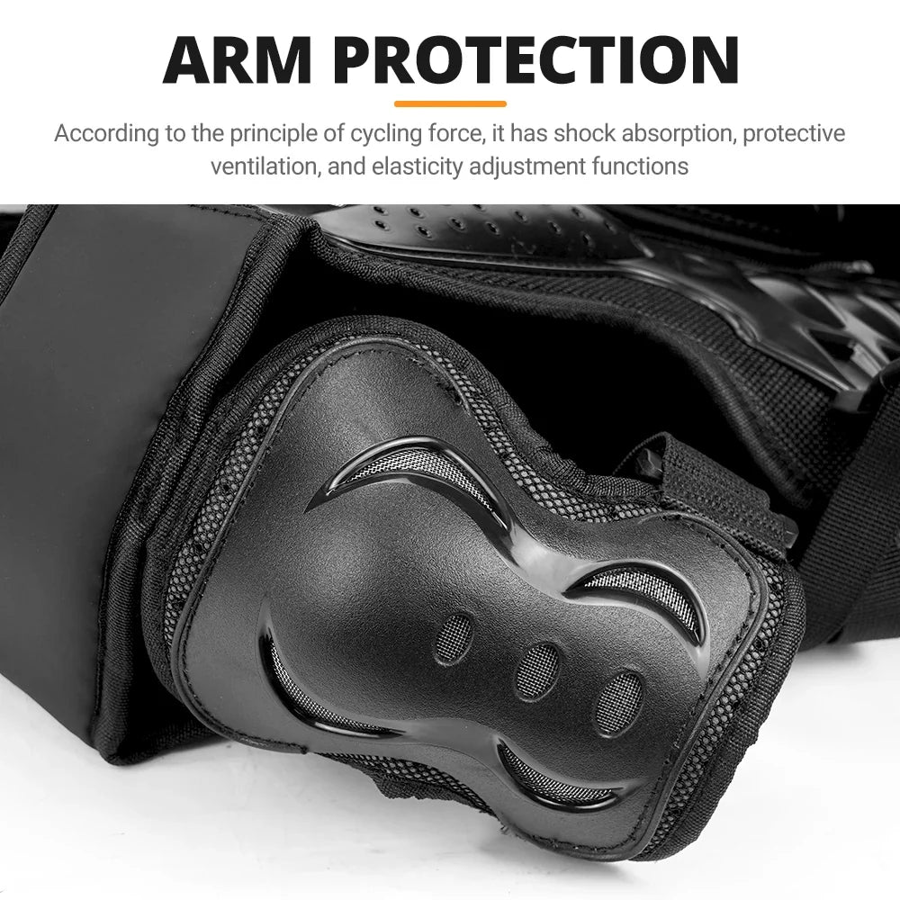 Kid's Motorcycle Armor Vest Protection Motocross Body Armor Jacket Protective Armors Riding Kneepads Moto Full Armor Children LadyShow.Store