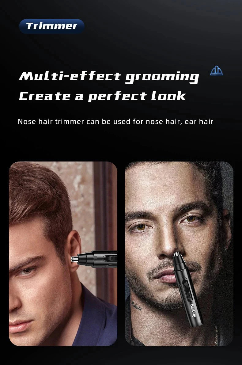 Electric Nose Hair Trimmer Safe Not To Hurt The Nose Not Stuck Hair Multifunctional Shaving Nose Hair Electric Eyebrow Trimmer Pi-Mart