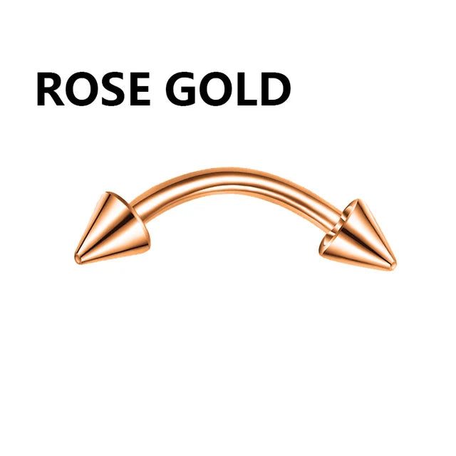 1PC metal Horseshoe Fake Nose Ring C Clip Septum Lip stainless steel Real Piercing Nose Rings Hoop For Women Men Jewelry Pi-Mart