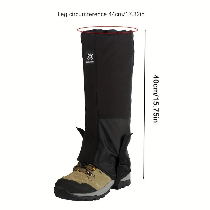 Waterproof Snow Sand Prevention Leg Gaiters Essential Protective Gear for Outdoor Mountaineering Skiing Desert Hiking Exploratio Pi-Mart