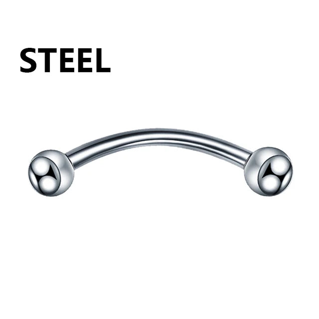 1PC metal Horseshoe Fake Nose Ring C Clip Septum Lip stainless steel Real Piercing Nose Rings Hoop For Women Men Jewelry Pi-Mart