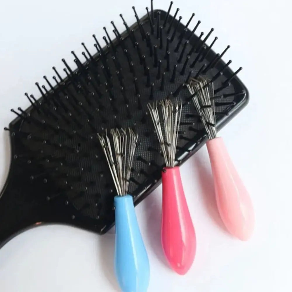 1PC Comb Hair Brush Cleaner Plastic Handle Cleaning Brush Remover Embedded Beauty Tools Cleaning Products Cleaning Supplies Pi-Mart