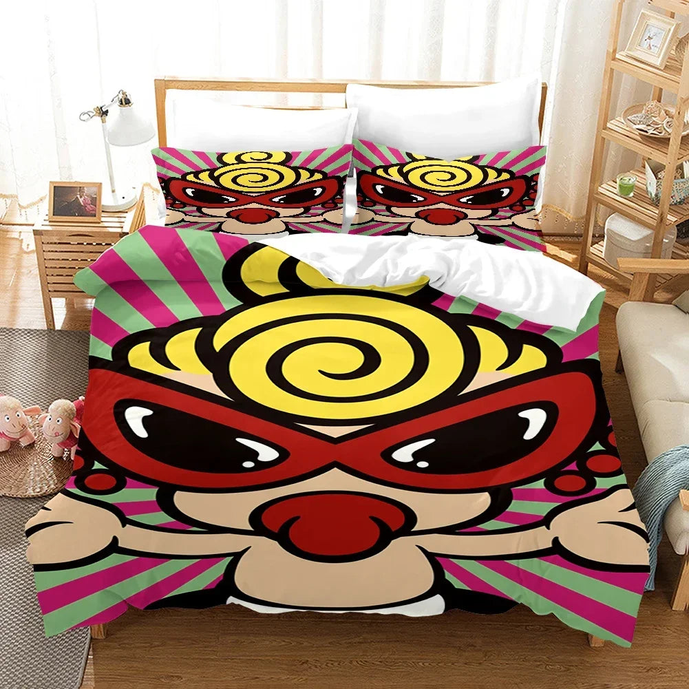 3D Hysteric-Mini Duvet Cover with Pillow Cover Bedding Set Single Double Twin Full Queen King Size Bed Set for Bedroom Decor Pi-Mart