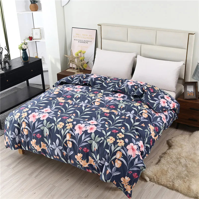 1 Piece Of Pure Natural High-Density Cotton Reactive Printing Fabric High-Quality Duvet Cover With Zipper Customizable Size Pi-Mart