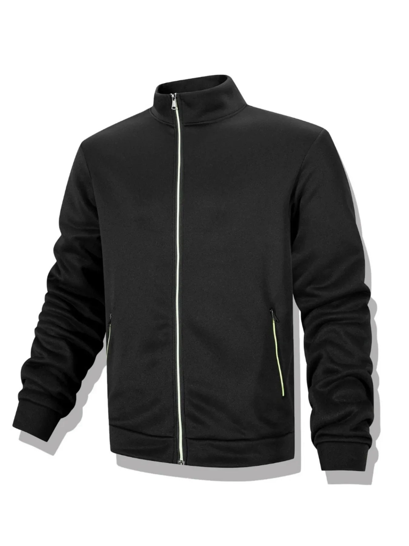 Men's Casual Sweatshirt Jackets Full Zip Up Cardigan Stand Collar Jacket Autumn Winter Male Outdoor Windproof Warm Coat LadyShow.Store