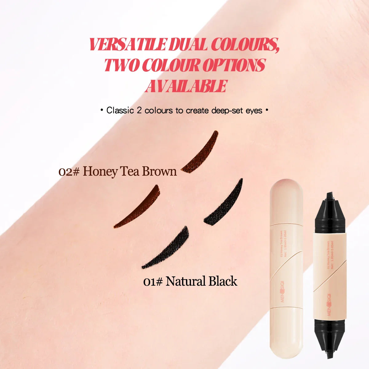 1 waterproof eyeliner pen, fast drying, durable, smooth and easy to color, can create a natural eye makeup LadyShow.Store