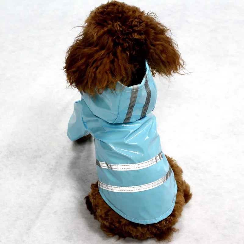 Waterproof Dog Jacket PU Dog Raincoat For Small Dogs Cats Reflective Puppy Raincape Chihuahua Yorkies Raincoat Pet Poncho Pi-Mart