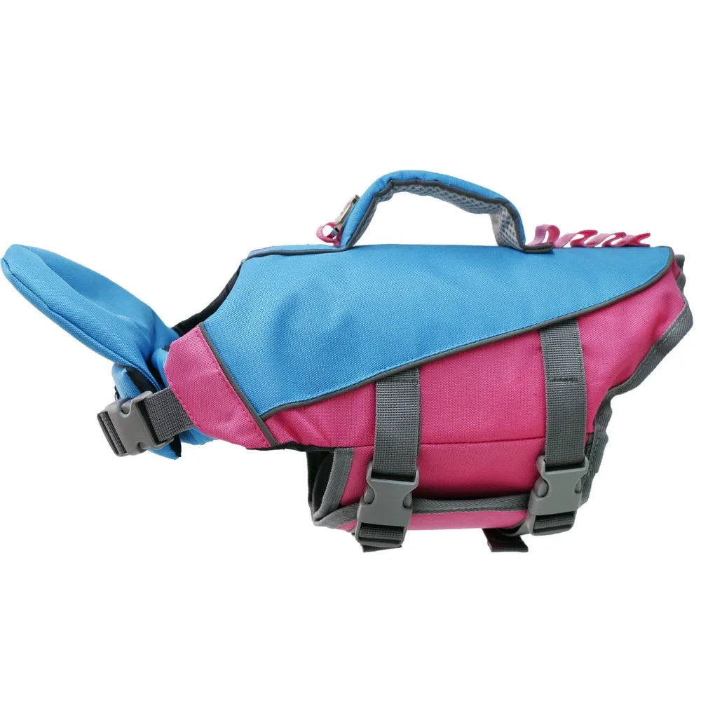 Pet Supplies Reflective Stripes Dog Life Jacket Adjustable Large Buoyancy Safety Vest Breathable Pet Life Vest Water Sports Pi-Mart
