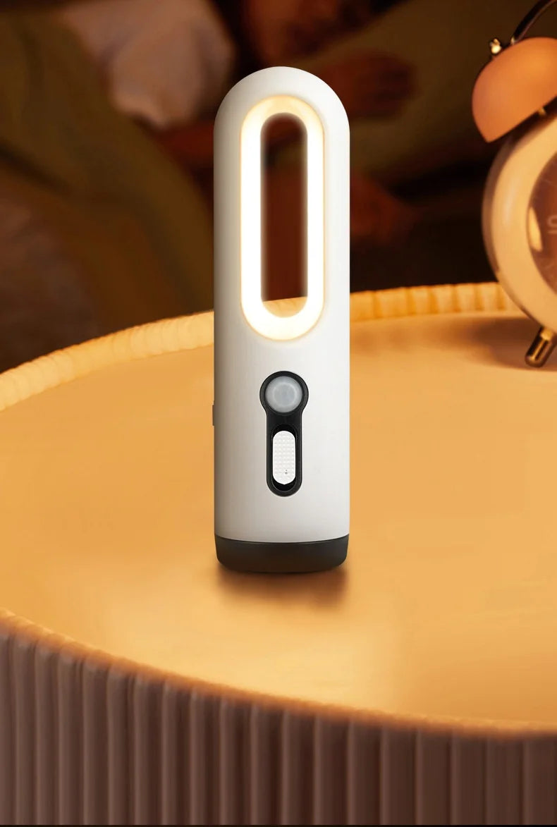 AiQUE LED Motion Sensor Night Light Portable 2 in 1 Flashlight Bedroom Bathroom Reading Camping Lighting Baby Feeding Eye Care Pi-Mart