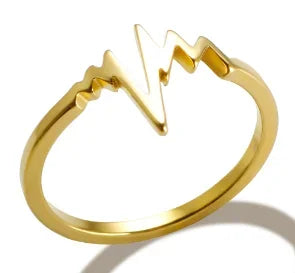 Stainless Steel Ring for Women Inlaid Zircon Rings Waterproof Romantic Fashion Jewelry Pi-Mart