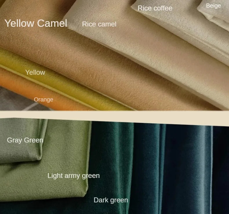 Velvet Fabric By The Meter for Tablecloth Diy Sofa Covers Curtains Sewing Thickened Soft Cloth Plain Black White Winter Textile Pi-Mart
