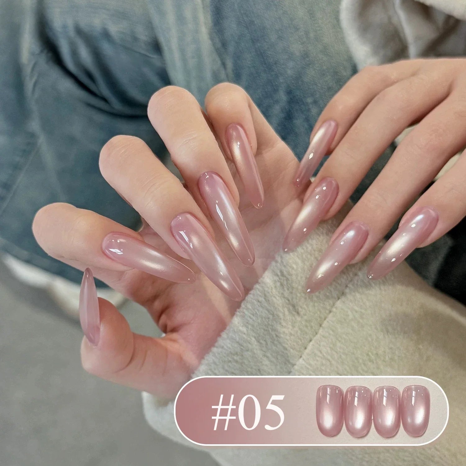 SHAKA 1-16pcs Flash Pure Lust Golden Light Heroine Cat Eye Gel Nail Polish Whitening Ice Transparent Autumn High-end Nail Art Tri Light Beauty
