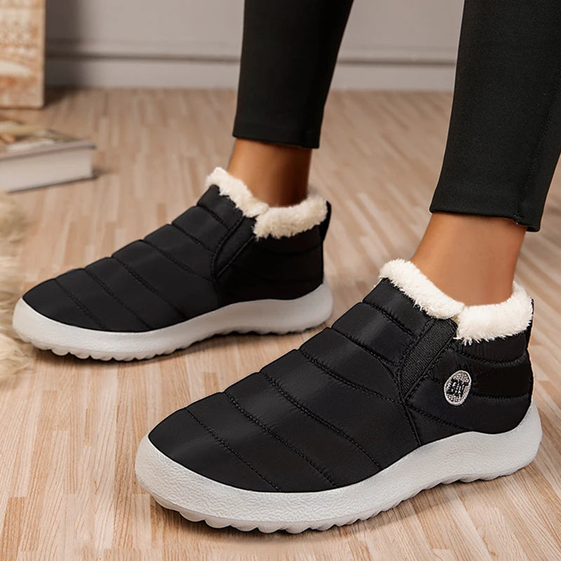 Winter Waterproof Fashion 2025 Men Casual Shoes Breathable Shoes Men Sneakers Slip On Black Men's Sneaker Leisure Soft Shoes Pi-Mart
