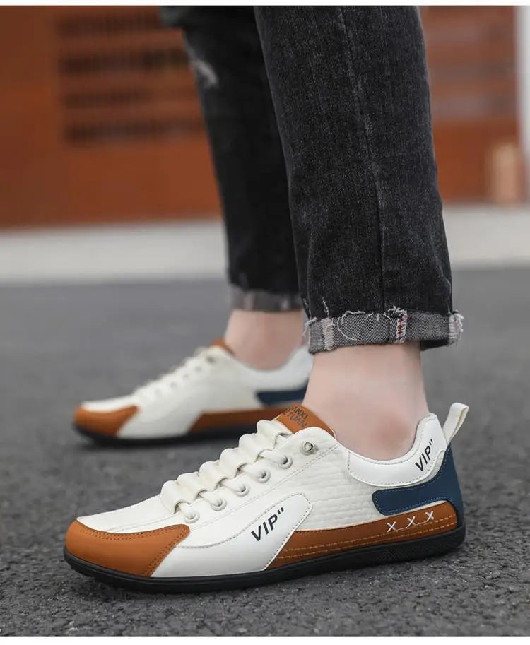 Mens 2026 Trendy Lightweight Loafers Soft Sole Breathable Slip On Casual Driving Shoes Comfortable Flat Simple Style Pi-Mart
