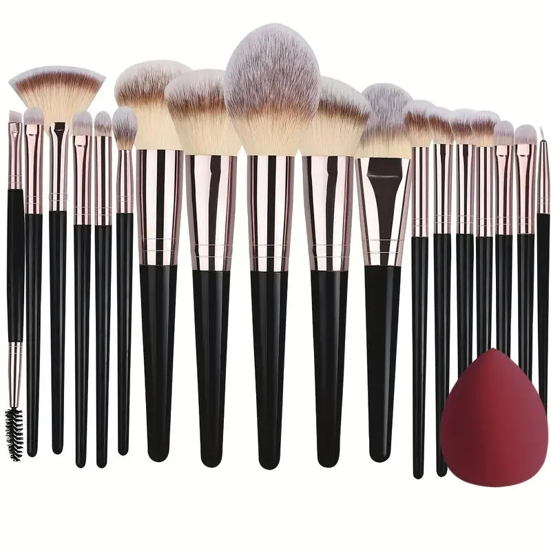 Professional 3/20PCS Makeup Brushes Set Soft Fluffy Eyeshadow Foundation Concealer Blending Blush Brush Kabuki Women Beauty Tool Tri Light Beauty