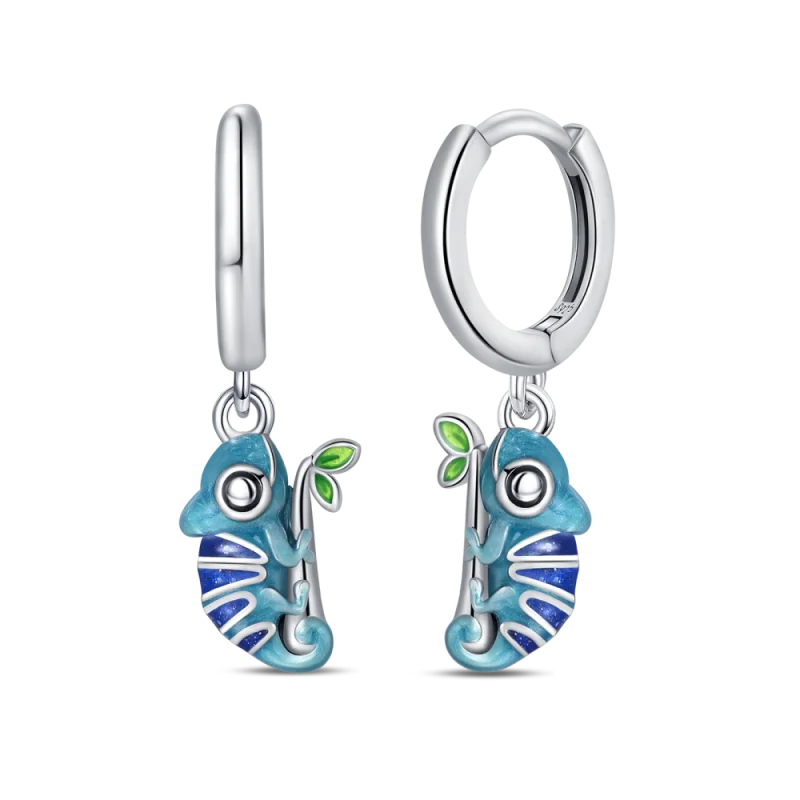 Genuine 925 Sterling Silver Love Feather Earrings Fit Original Charms Hoop For Women Girls Stud Earring Fine Jewelry Gifts Pi-Mart