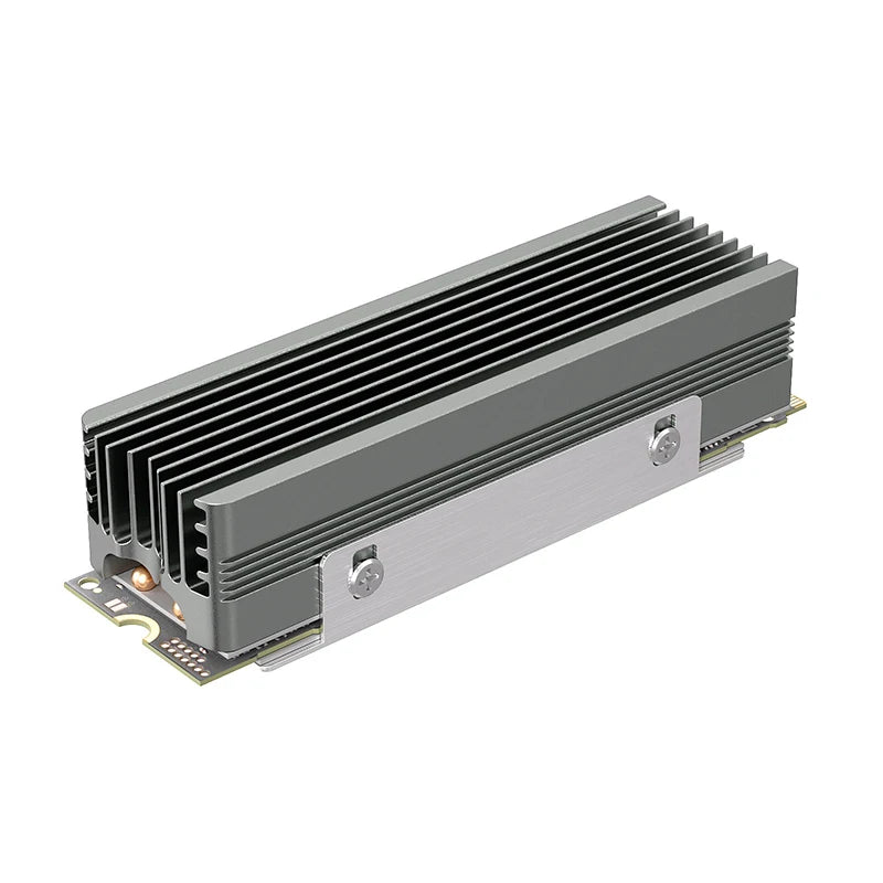 TEUCER M.2 NVMe 2280 SSD Heatsink Dual Copper Tube High Efficiency Radiator with Double-sided SSD Thermal Pad Pi-Mart