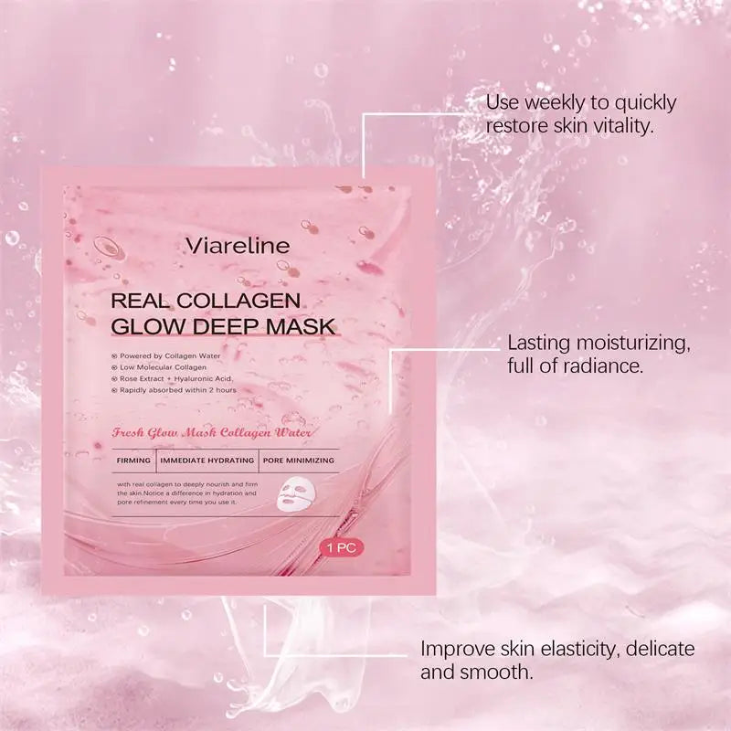 Overnight Collagen Mask Salmon DNA PDRN Face Mask For Glass Glow Skin Elasticity Hydrating Firming Smooth korean Skincare Pi-Mart