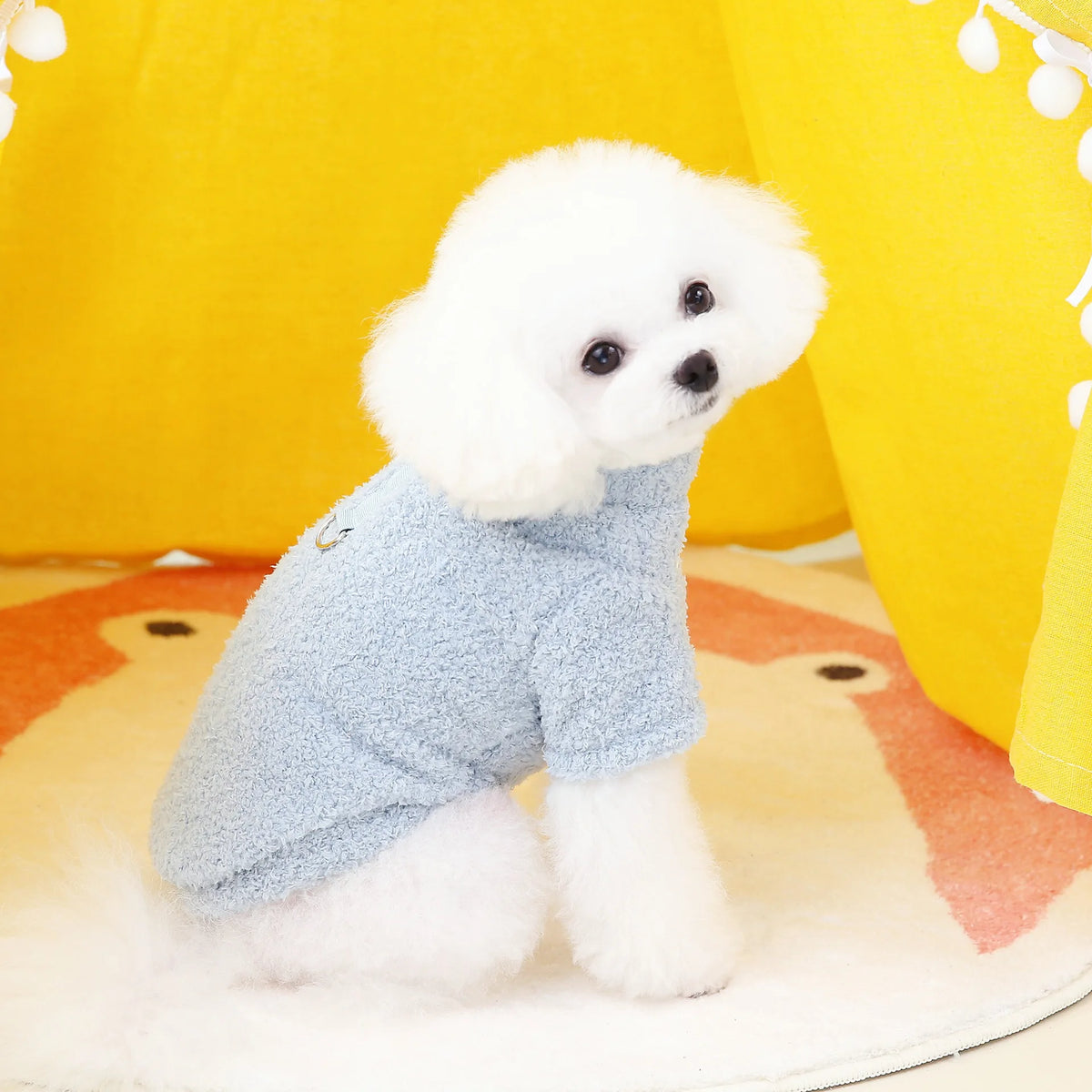 Winter Dog Sweater Warm Plush Dog Clothes for Small Medium Dogs Cats Soft Puppy Coat Jacket Chihuahua Teddy Costums Dog Supplies Pi-Mart