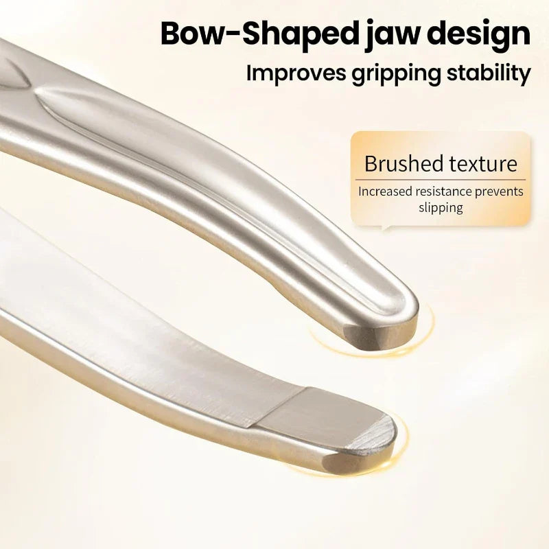 Stainless Steel Round Head Tweezers Eyebrow Tweezers Hair Removal Tweezers Suitable for Men and Woman Gifts LadyShow.Store