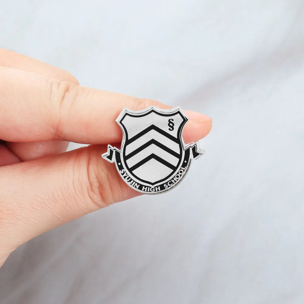 Persona 5 Shujin High School Emblem Enamel Brooch Anime Gaming Collectibles Badge Backpack Clothing Accessories Gamer Gift Pi-Mart
