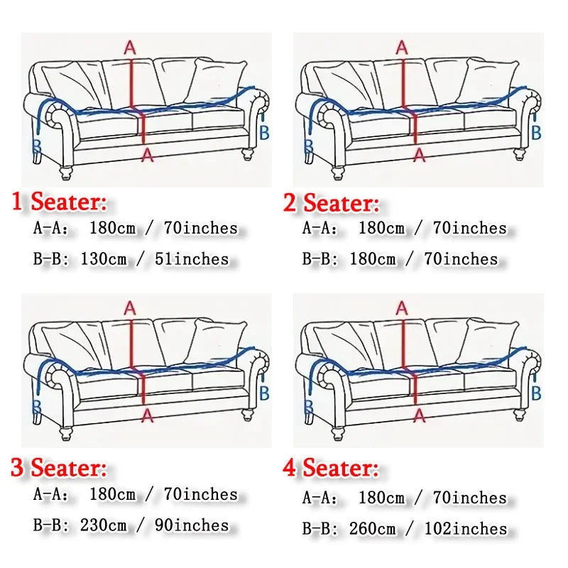 Solid Color Sofa Throw Blanket Non-slip Sofa Slipcovers Pets Kids Dust-proof Couch Armchair Covers Camping Picnic Blankets Home Pi-Mart