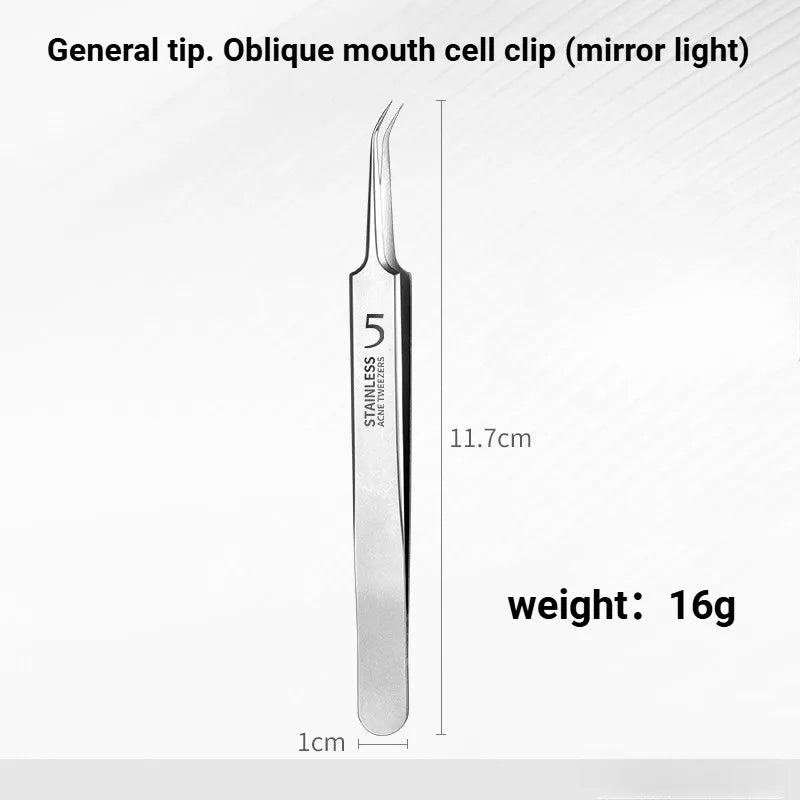 German 1/3/8Pack Extra Fine No. 5 Cellular Acne Blackhead Tweezers - Facial Beauty Remove Acne Needle Tools for Skin Care Tools Pi-Mart