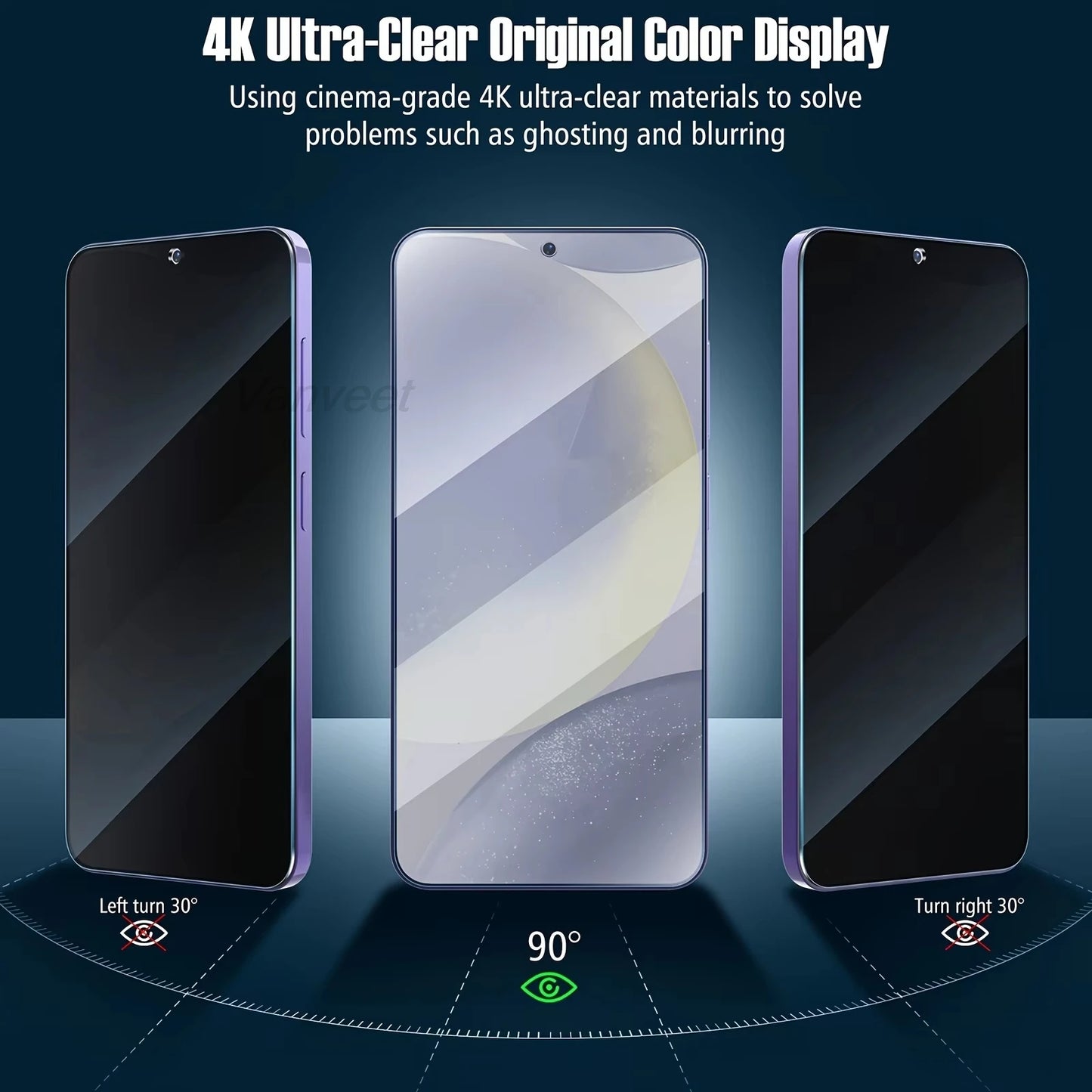 1PCS Anti-Spy Screen Protector For iPhone 17 Pro Max 16 15 14 13 12 11 X XS XR XsMax Air 6 7 8 Se Plus Privacy Pi-Mart