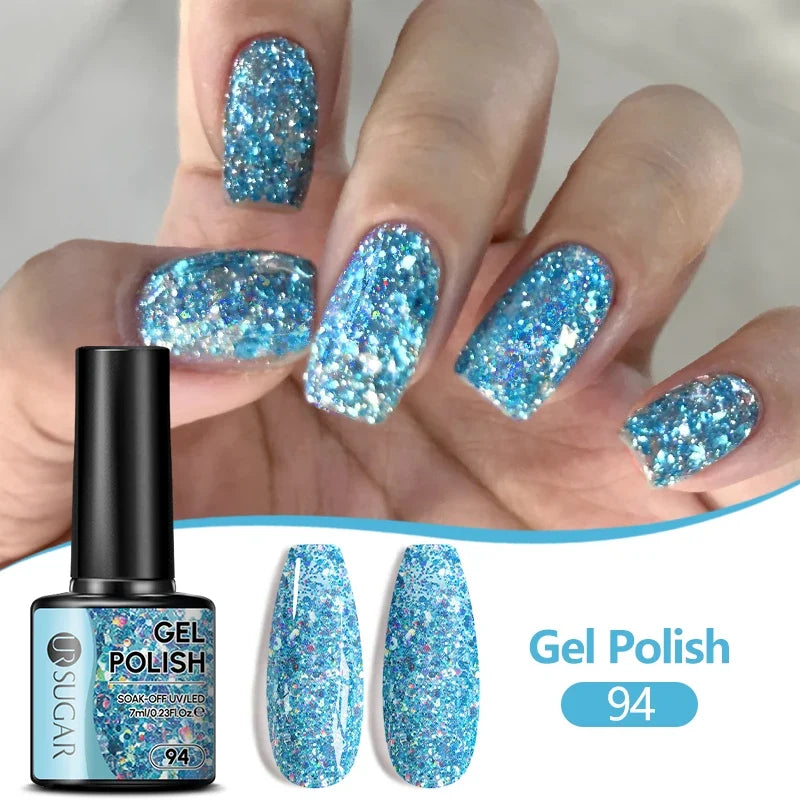 UR SUGAR 7ML Nail Gel Fresh Macaron 107 Colors All For Manicure Semi Permanent Soak Off LED UV Long-Lasting Nail Art Varnish Tri Light Beauty