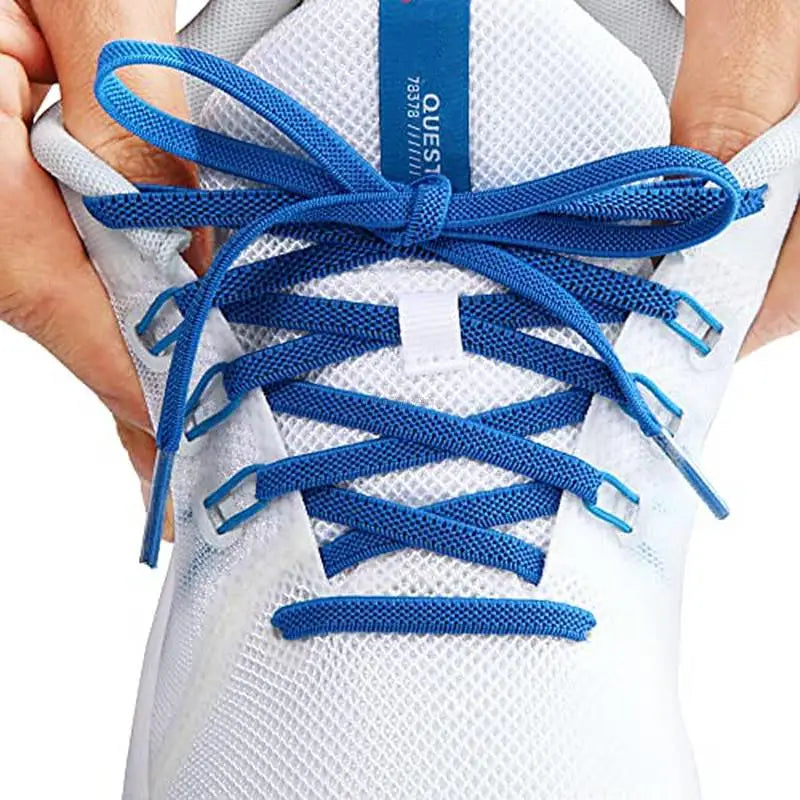 Elastic Laces Sneakers Classic Elastic Shoelaces 6mm Width Flat Shoelace for Kids Adults Shoe laces Rubber Bands for Shoes Pi-Mart