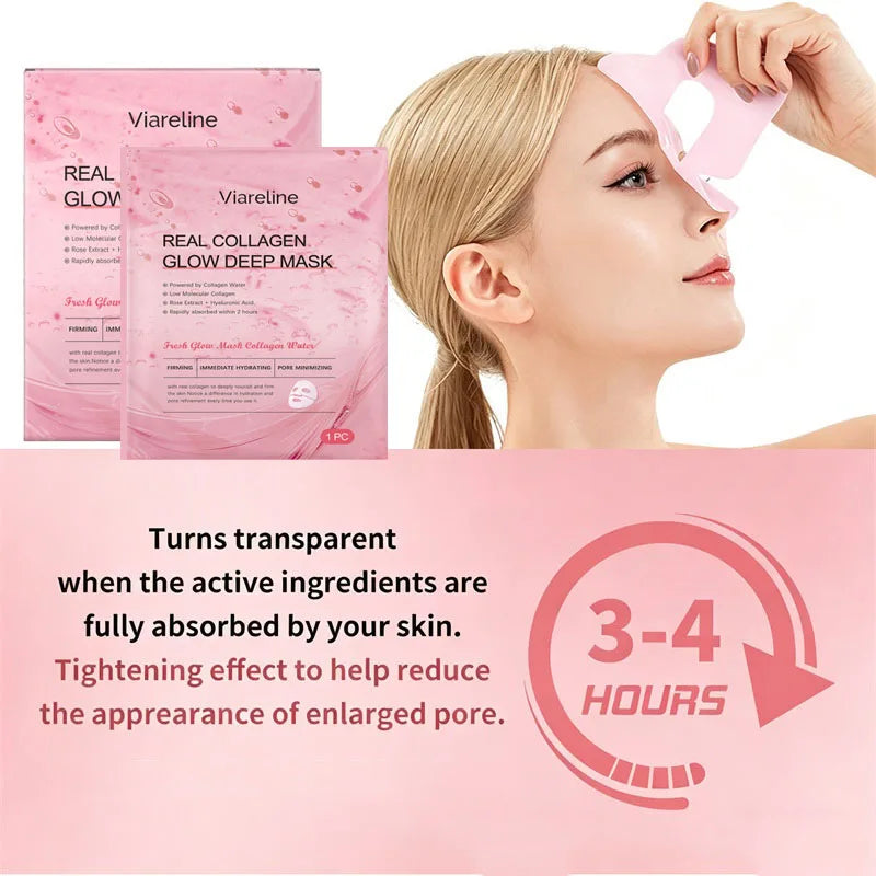 Overnight Collagen Mask Salmon DNA PDRN Face Mask For Glass Glow Skin Elasticity Hydrating Firming Smooth korean Skincare Pi-Mart